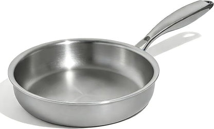 Umite Chef 5 Ply Stainless Steel Frying Pan 8 inch, Non Toxic Professional by UmiteChef