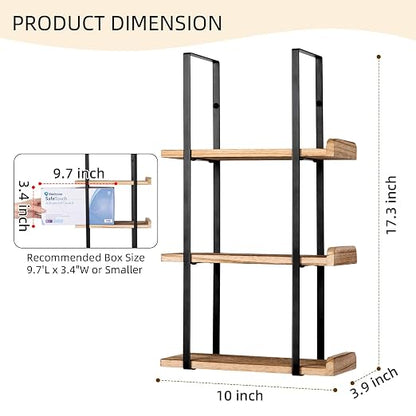 Glove Holder Dispenser for Wall Mount Wooden Metal Disposable Latex Glove Box - Image 2