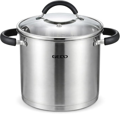 GEDO Food-Grade 304 Stainless Steel Stock Pot, Thickened Cooking Pot by GEDOGuardianofFamilyHealth