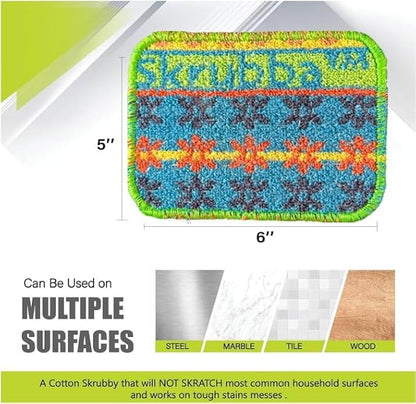 Wet-it! Skrubba 12-Pack Reusable Dish Scrubbers – Non-Scratch Scouring Pads - Image 2