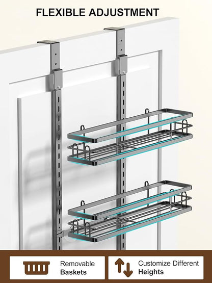Delamu Over the Door Pantry Organizer, 6 Tier Pantry Door Organizer - Image 6