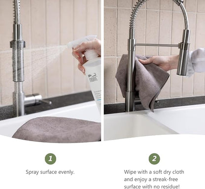 MORE - Stainless Steel Cleaner & Polish Spray + Microfiber Cloth - Stainless - Image 5