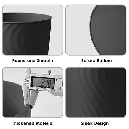YGJT Small Trash Can, 3 Pack 1.8 Gallons Bathroom Trash Can, Slim Waste Basket - Image 5