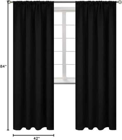 BGment Thermal Insulated Blackout Curtains 84 Inches Long - Image 8