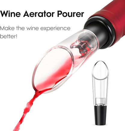 Beneno Multifunctional Wine Bottle Opener Gift Wing Corkscrew, Foil Cutter - Image 7