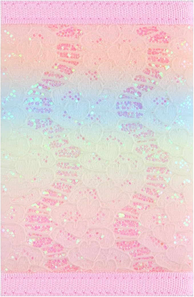 NEICY RFID Blocking Canvas Wallet for Men and Women - Camo Trifold Outdoor Sports Wallets with Magic Sticker for Teen Kids (Rainbow4)