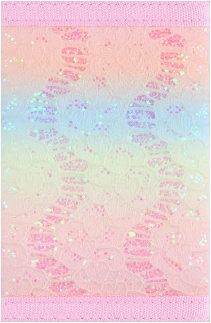 NEICY RFID Blocking Canvas Wallet for Men and Women - Camo Trifold Outdoor Sports Wallets with Magic Sticker for Teen Kids (Rainbow4)