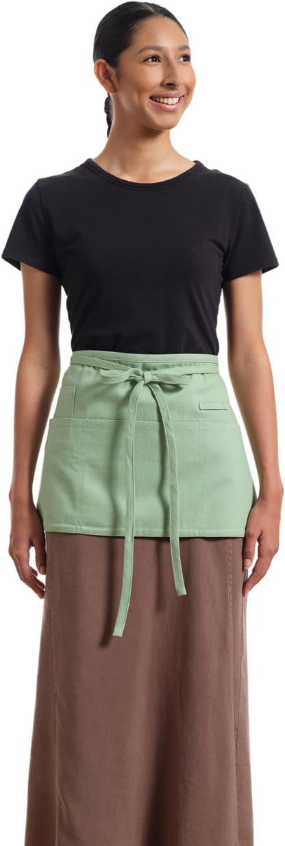 MEEMA Chef Waist Apron Cotton Fabric |Washable & Breathable Waitress & Server - Image 2