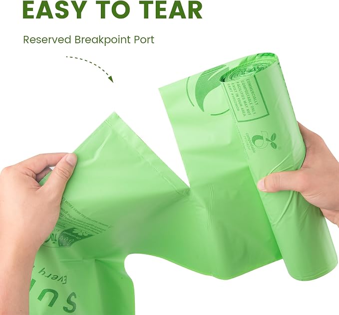 SUPERBIO 55 Gallon Compostable Yard Waste Bags, Lawn & Leaf Bags, Heavy Duty - Image 2