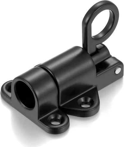 5 Packs Self-Closing Latches，Black Spring Door Lock，Resilient Bolt Latch - Image 8