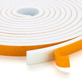 6.5 Feet Weather Stripping Door Seal, 2" Wide X 1" Thick Door Seal Strip High Density Foam Tape Adhesive Strip for Door Soundproofing,Window Insulation (2" x 1" x 6.5FT,White)