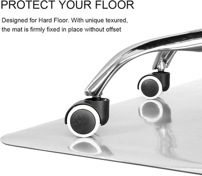 Kuyal Clear Chair mat for Hard Floors 36 x 48 inches Transparent Floor Mats - Image 3