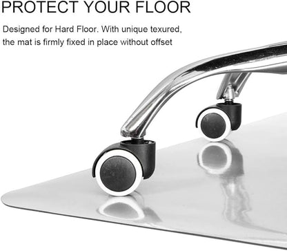 Kuyal Clear Chair mat for Hardwood Floor 30 x 48 inches Transparent Floor Mats - Image 4