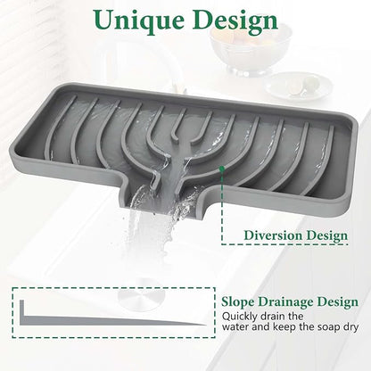 GUUKIN Sponge Holder for Kitchen Sink, Sink Caddy and Soap Tray | 10x4 inch - Image 4