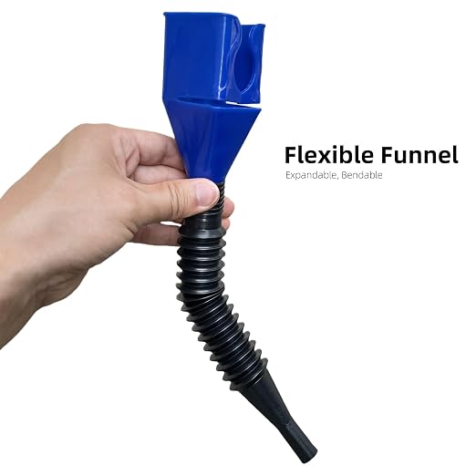 4PCS Funnels for Automotive Use, Retractable Auto Fuel Funnel for Oil Change - Image 2