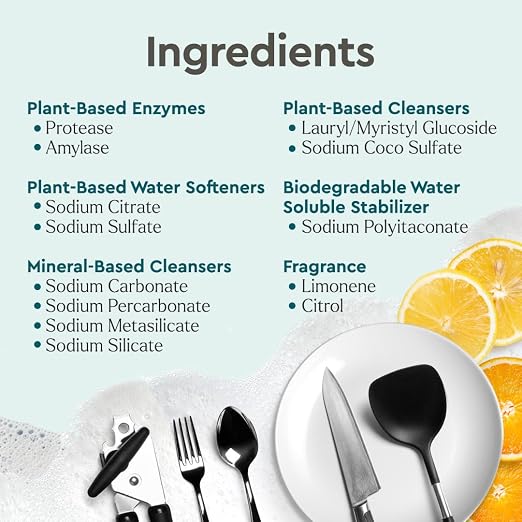Puracy Dishwasher Pods, Natural Dishwasher Detergent, Free & Clear Dish tabs - Image 4
