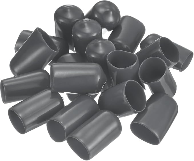 uxcell 20pcs Rubber End Caps 13.5mm ID Vinyl Round Tube Bolt Cap Cover Thread - Image 4