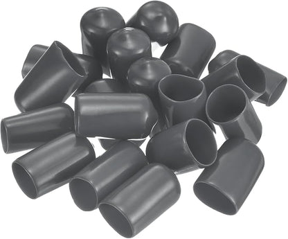 uxcell 20pcs Rubber End Caps 13.5mm ID Vinyl Round Tube Bolt Cap Cover Thread - Image 4