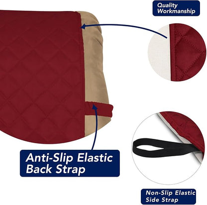 PureFit Reversible Quilted Sofa Cover, Water Resistant Slipcover Furniture - Image 3