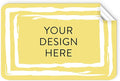 100 Custom Vinyl Stickers - Upload Your own Image, Text, Design, Logo - Personalized Logo Labels for Handmade, Packaging, Bottle, Jars, Candle, Brand Stickers (Lemon Swirls, 3x2)