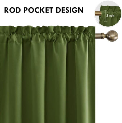 DWCN Blackout Curtains for Living Room Thermal Insulated, Energy Saving & Noise - Image 4
