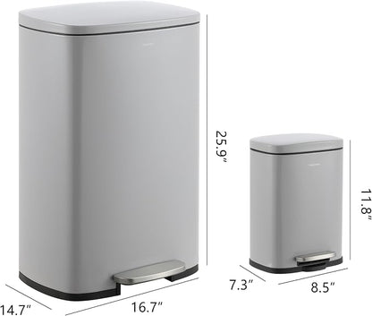 happimess HPM1006I Connor Rectangular 13-Gallon Trash Can - Image 4