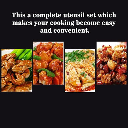 5 PCS Cooking Utensils Set Stainless Steel Kitchen Utensils Gadgets Resistant - Image 8