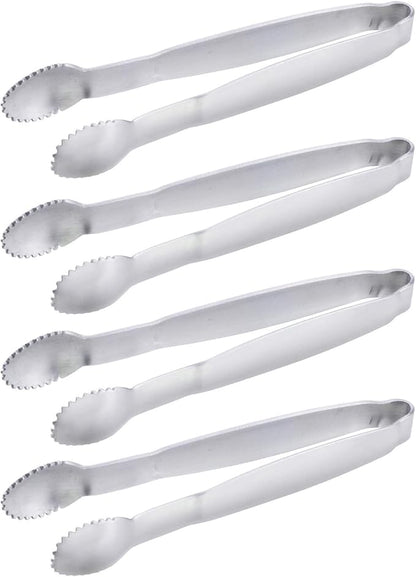 HINMAY Sugar Tongs 4-Inch Mini Serving Tongs Stainless Steel Appetizer Tongs by HINMAY