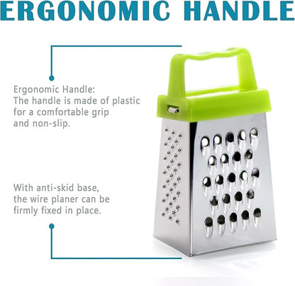 3Pcs Mini Cheese Grater, Professional Box Grater, Stainless Steel - Image 5