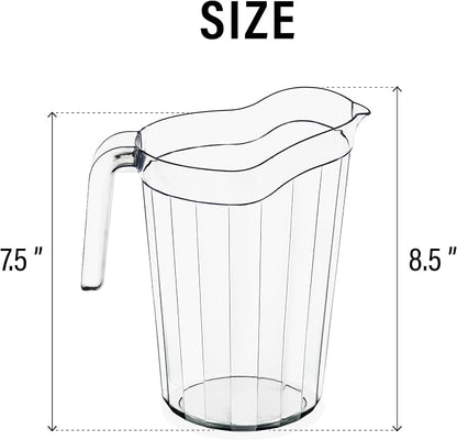 DecorRack 24 Pack - 75 oz Polycarbonate Plastic Pitcher Beverage Dispenser - Image 3