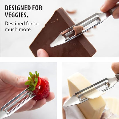 Rada Cutlery Vegetable Peeler, 1.75" Stainless Steel Swiveling Blade - Image 4