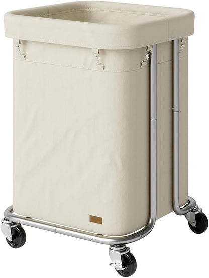 Laundry Basket with Wheels 150L/40Gal, Rolling Laundry Hamper with Steel Fram and Removable Washing Bag,Laundry Sorter Cart for Laundry Room,Hotel,Dorm,