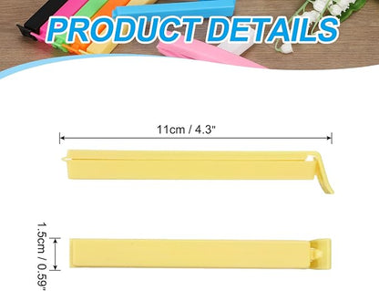 PATIKIL Sealing Clips 4.3 Inch, 10 Pack Reusable Plastic Bag Clip Clamp Sealer - Image 2
