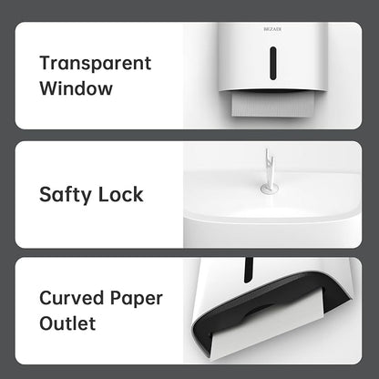 Paper Towel Dispenser, Large Capacity Wall Mount Tissue Dispensers - Image 2
