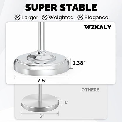 Toilet Paper Holder Stand, Polished Chrome Toilet Paper Holder Free Standing - Image 5