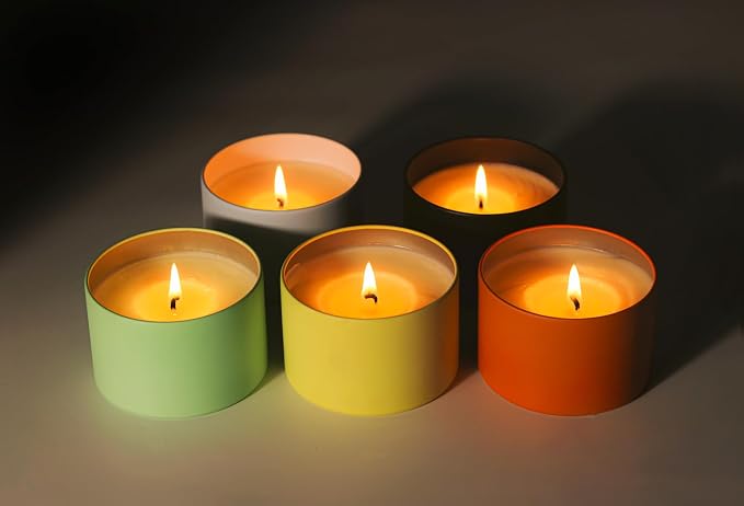 Aroparc Candle Tins 8oz with Lids, 24 Pack Seamless Bulk Candle Containers - Image 5
