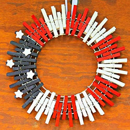DurReus 50 Pieces DIY Mini Color Wooden Clothespins Home Decoration Hanging - Image 8