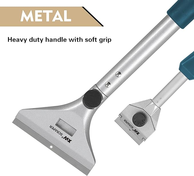 XW Razor Blade Paint Scraper Set, Heavy Duty Putty Knife - Image 2