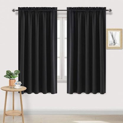 DWCN Blackout Curtains for Bedroom – Rod Pocket Thermal Insulated Noise by DWCN
