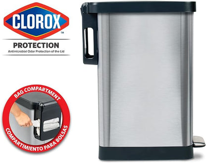 Glad Slim Trash Can with Clorox Odor Protection - Image 2