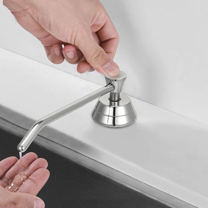 Heavy Duty Brass Countertop Liquid Soap Dispenser, Commercial Grade Top Fill - Image 6