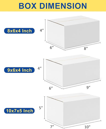 Assorted-Sizes-Shipping-Boxes-45-Pack: 8x6x4 & 9x6x4 & 10x7x5 - Image 3