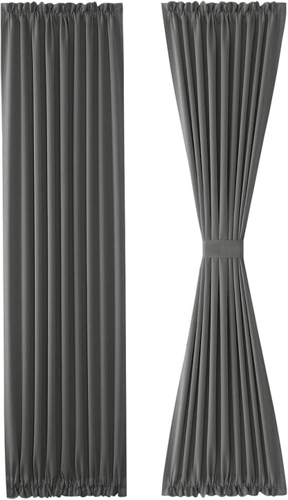 DWCN French Door Curtains – Rod Pocket Thermal Blackout Curtain - Image 8
