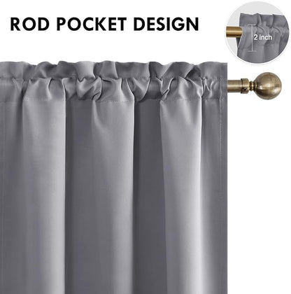 DWCN Blackout Window Curtain Panels, Light Blocking, Thermal Insulated - Image 4