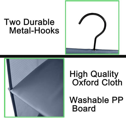 Hanging Closet Organizer, Easy Mount Foldable 4-Shelf Hanging Closet Wardrobe - Image 5