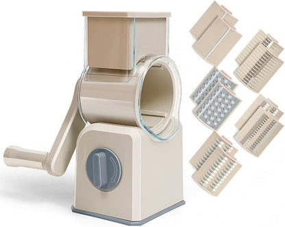 Rotary Cheese Grater with Hand Crank, and Grating Cheese, Vegetables, and Fruit by YWHWLX