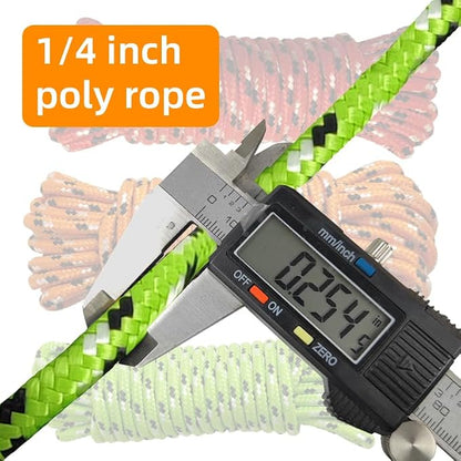 Diamond Braided Polypropylene Rope Nylon Rope Mix Thick Heavy Duty Ropes 1/4 - Image 5