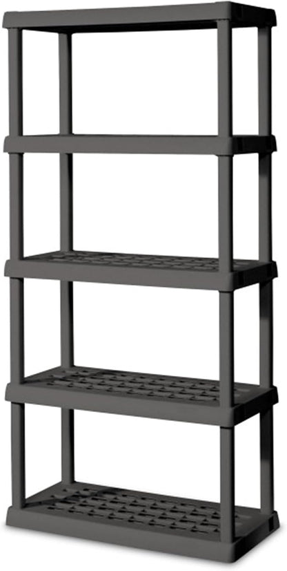 Sterilite 2-Pack 5 Shelf Unit, Heavy-Duty Shelving Storage Rack by Sterilite