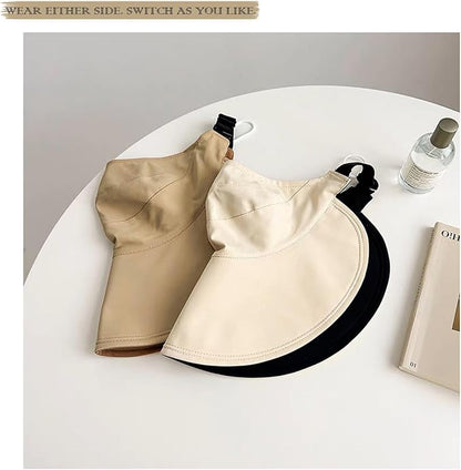 Sun Hats for Womens Wide Brim UV Protection Fishing Hats Packable Reversible Hollow Top Hat with Ponytail Beach Travel Hats