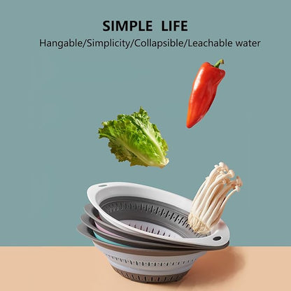 Collapsible Colander and Strainer, Silicone Strainer Colanders & Food Strainers - Image 2